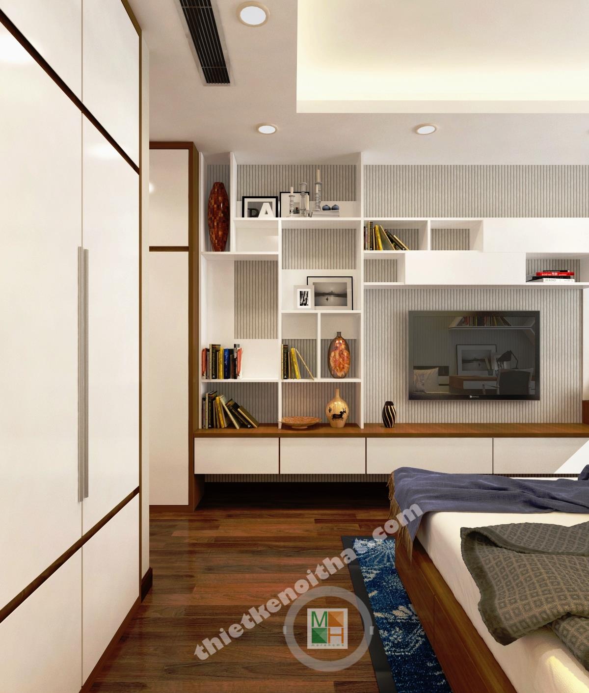 Thi công căn hộ hiện đại nhà anh Thắng tại Mandarin Garden Hòa Phát